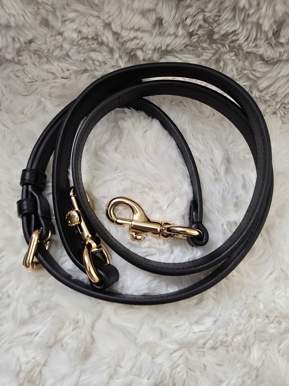 Coach Black Leather Top-Handle Mini Vanity Bag with Gold Hardware - Picture 12 of 12